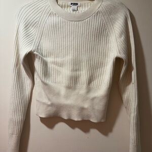 PINK Victoria's Secret Women's Cream Sweater